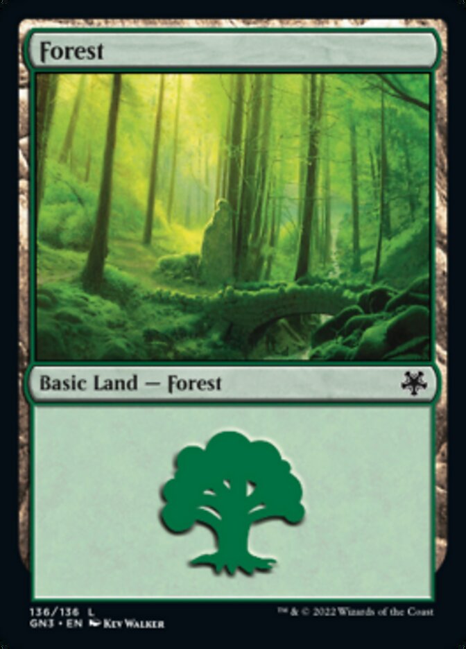 Forest (136) [Game Night: Free-for-All] MTG Single Magic: The Gathering | Red Claw Gaming