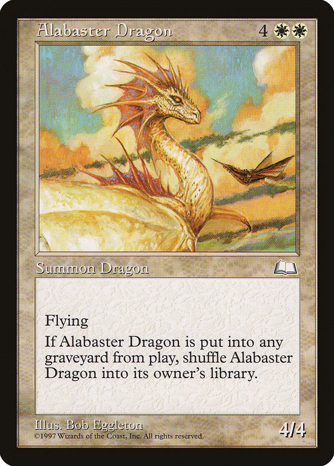 Alabaster Dragon [Weatherlight] MTG Single Magic: The Gathering | Red Claw Gaming