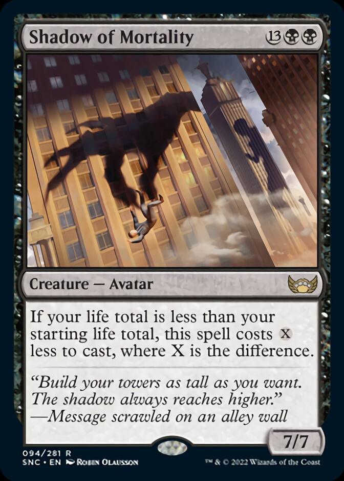 Shadow of Mortality [Streets of New Capenna] MTG Single Magic: The Gathering | Red Claw Gaming