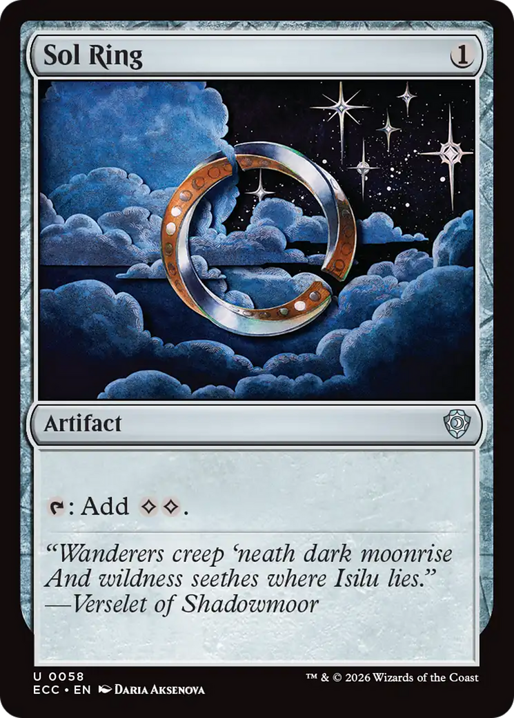Sol Ring (0058) [Lorwyn Eclipsed Commander] MTG Single Magic: The Gathering | Red Claw Gaming
