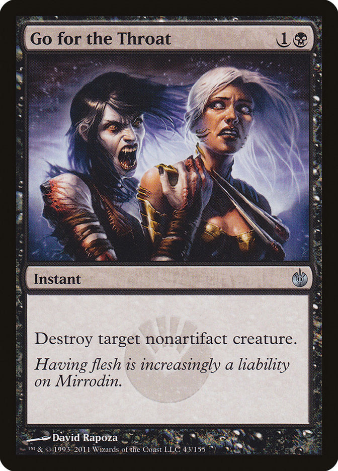 Go for the Throat [Mirrodin Besieged] MTG Single Magic: The Gathering | Red Claw Gaming