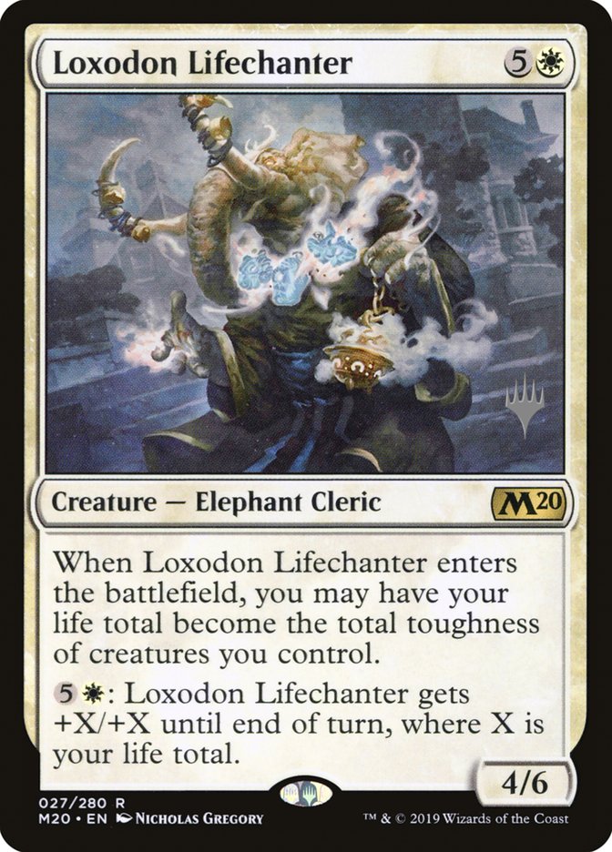 Loxodon Lifechanter (Promo Pack) [Core Set 2020 Promos] MTG Single Magic: The Gathering | Red Claw Gaming