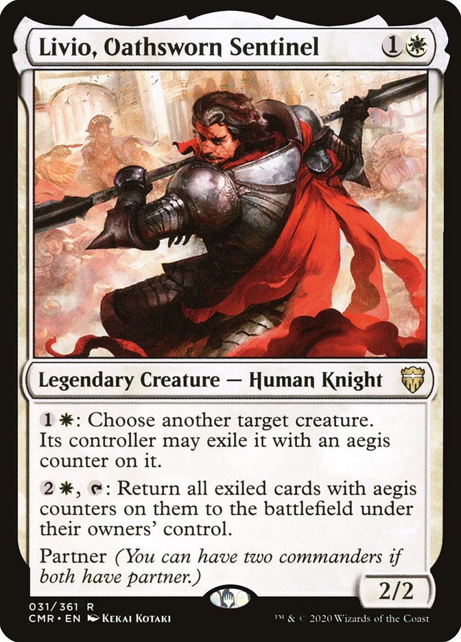 Livio, Oathsworn Sentinel [Commander Legends] MTG Single Magic: The Gathering | Red Claw Gaming