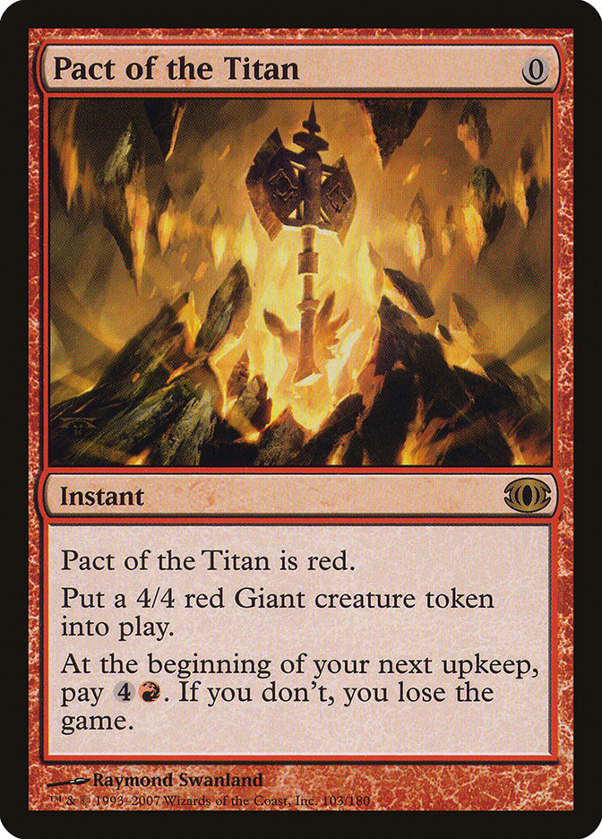 Pact of the Titan [Future Sight] MTG Single Magic: The Gathering | Red Claw Gaming