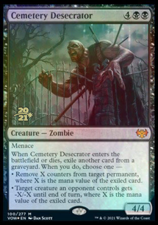 Cemetery Desecrator [Innistrad: Crimson Vow Prerelease Promos] MTG Single Magic: The Gathering | Red Claw Gaming