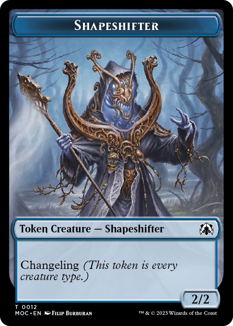 Blood // Shapeshifter Double-Sided Token [March of the Machine Commander Tokens] MTG Single Magic: The Gathering | Red Claw Gaming