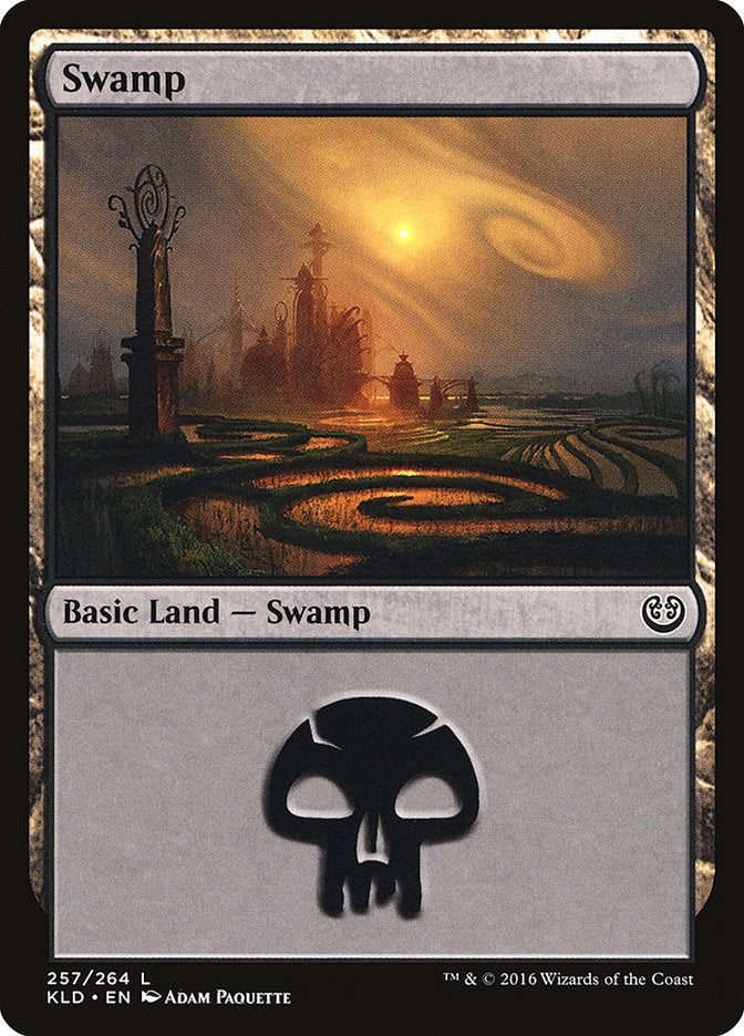Swamp (257) [Kaladesh] MTG Single Magic: The Gathering | Red Claw Gaming