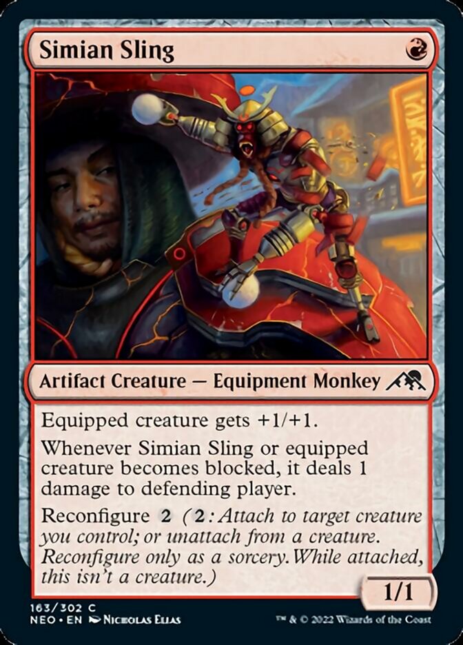 Simian Sling [Kamigawa: Neon Dynasty] MTG Single Magic: The Gathering    | Red Claw Gaming