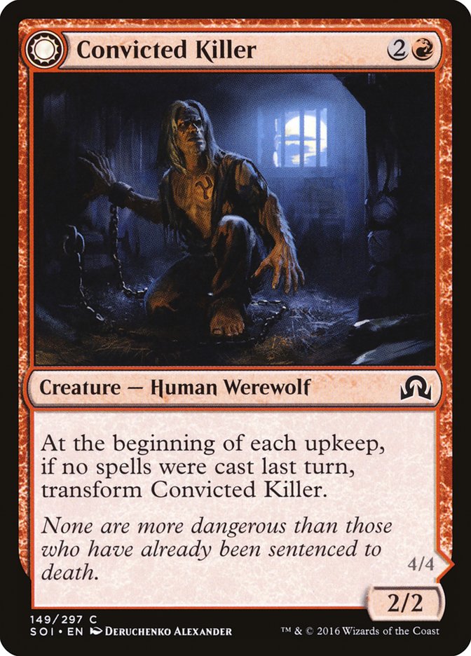 Convicted Killer // Branded Howler [Shadows over Innistrad] MTG Single Magic: The Gathering | Red Claw Gaming