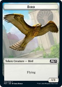 Bird // Saproling Double-Sided Token [Core Set 2021 Tokens] MTG Single Magic: The Gathering | Red Claw Gaming