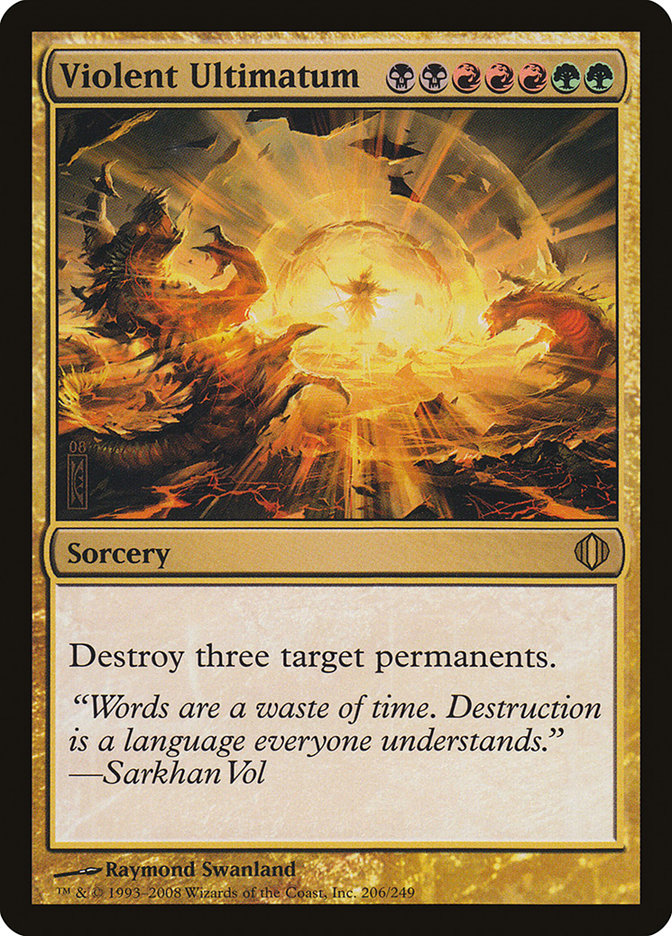 Violent Ultimatum [Shards of Alara] MTG Single Magic: The Gathering | Red Claw Gaming