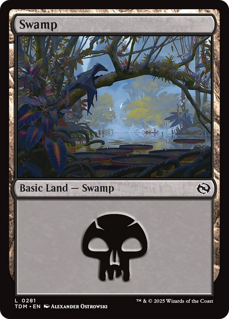 Swamp (0281) [Tarkir: Dragonstorm] MTG Single Magic: The Gathering | Red Claw Gaming