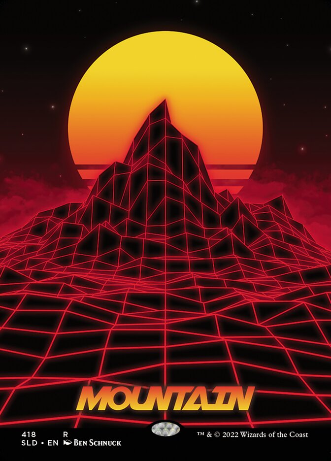 Mountain (418) [Secret Lair Drop Series] MTG Single Magic: The Gathering | Red Claw Gaming