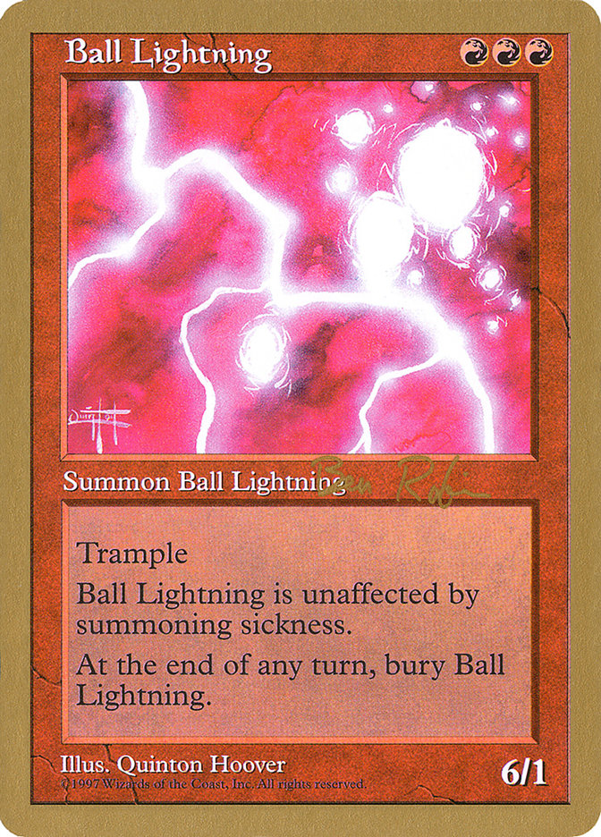 Ball Lightning (Ben Rubin) [World Championship Decks 1998] MTG Single Magic: The Gathering | Red Claw Gaming