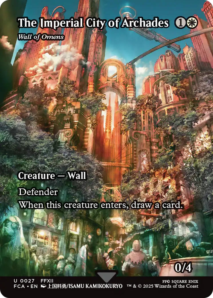 The Imperial City of Archades - Wall of Omens (Showcase) [FINAL FANTASY : Through the Ages] MTG Single Magic: The Gathering | Red Claw Gaming