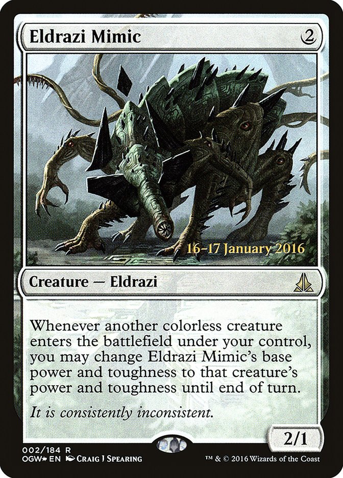 Eldrazi Mimic [Oath of the Gatewatch Prerelease Promos] MTG Single Magic: The Gathering | Red Claw Gaming
