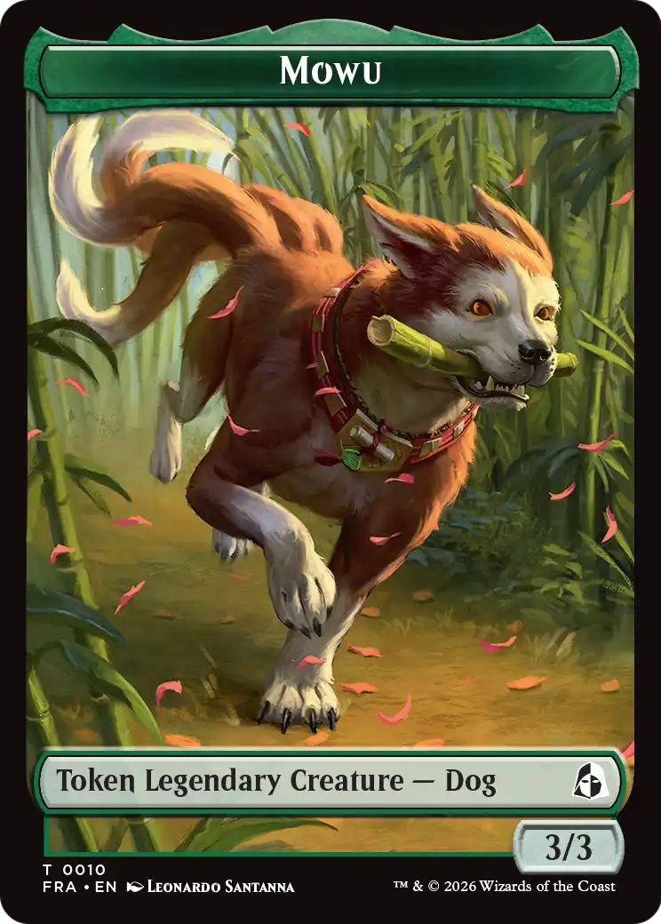 Ajani's Pridemate // Mowu Double-Sided Token [Reality Fracture Tokens] | Red Claw Gaming