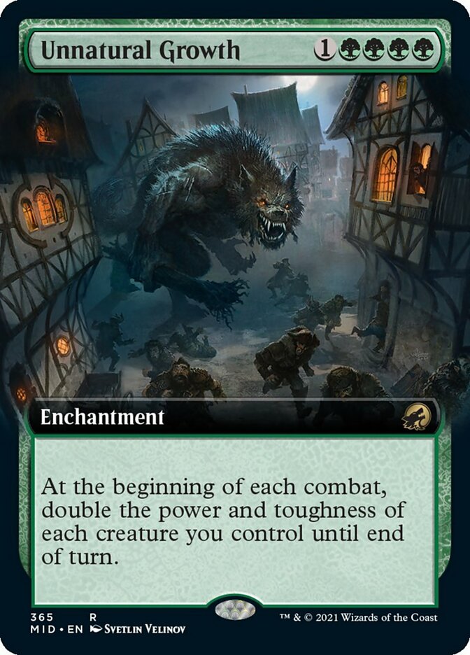 Unnatural Growth (Extended Art) [Innistrad: Midnight Hunt] MTG Single Magic: The Gathering | Red Claw Gaming