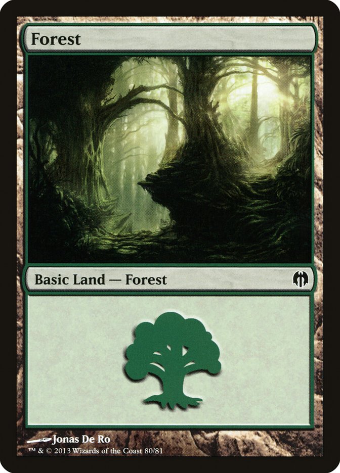 Forest (80) [Duel Decks: Heroes vs. Monsters] MTG Single Magic: The Gathering    | Red Claw Gaming