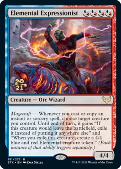 Elemental Expressionist [Strixhaven: School of Mages Prerelease Promos] MTG Single Magic: The Gathering | Red Claw Gaming