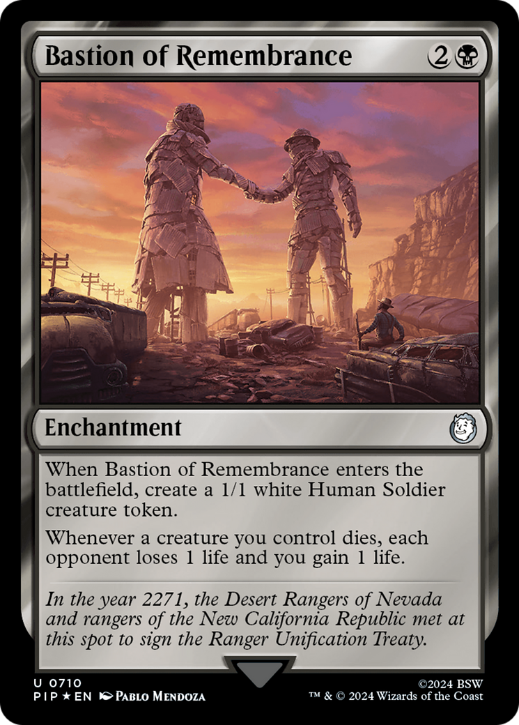 Bastion of Remembrance (Surge Foil) [Fallout] MTG Single Magic: The Gathering    | Red Claw Gaming