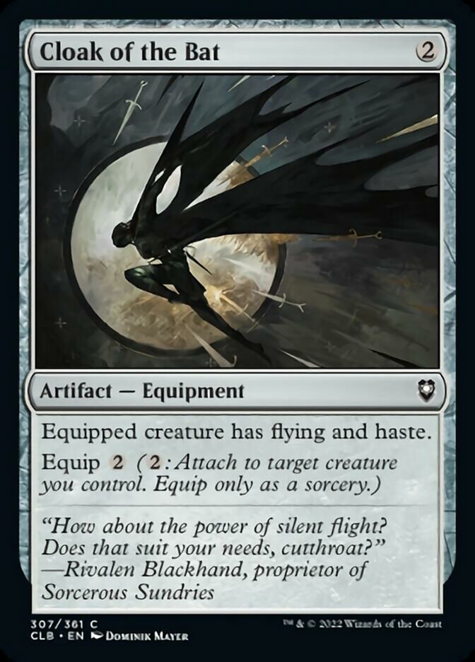 Cloak of the Bat [Commander Legends: Battle for Baldur's Gate] MTG Single Magic: The Gathering | Red Claw Gaming