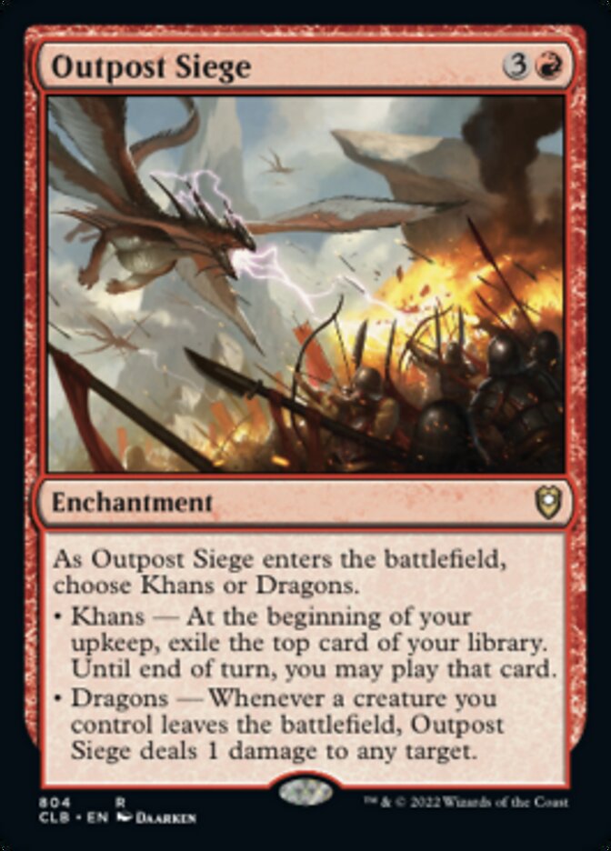 Outpost Siege [Commander Legends: Battle for Baldur's Gate] MTG Single Magic: The Gathering | Red Claw Gaming