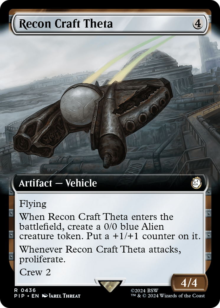 Recon Craft Theta (Extended Art) [Fallout] MTG Single Magic: The Gathering    | Red Claw Gaming