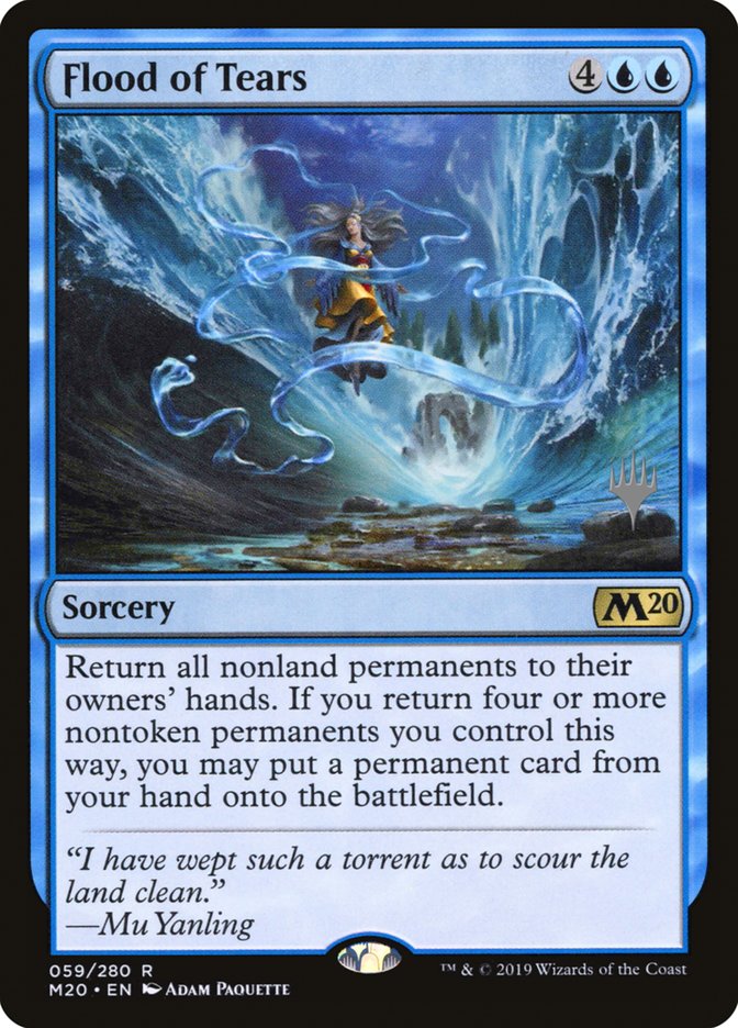 Flood of Tears (Promo Pack) [Core Set 2020 Promos] MTG Single Magic: The Gathering | Red Claw Gaming