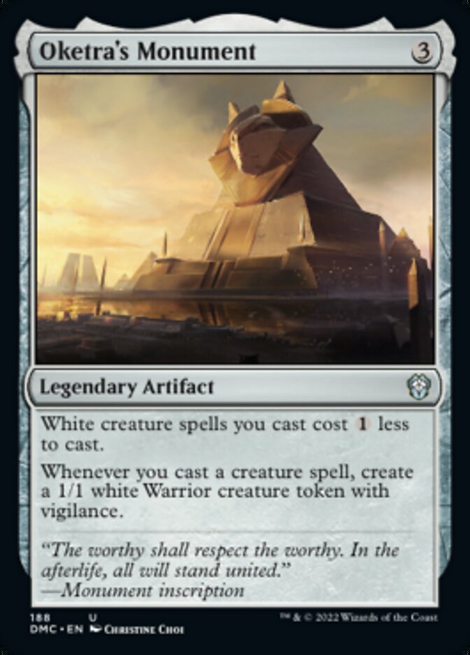 Oketra's Monument [Dominaria United Commander] MTG Single Magic: The Gathering | Red Claw Gaming