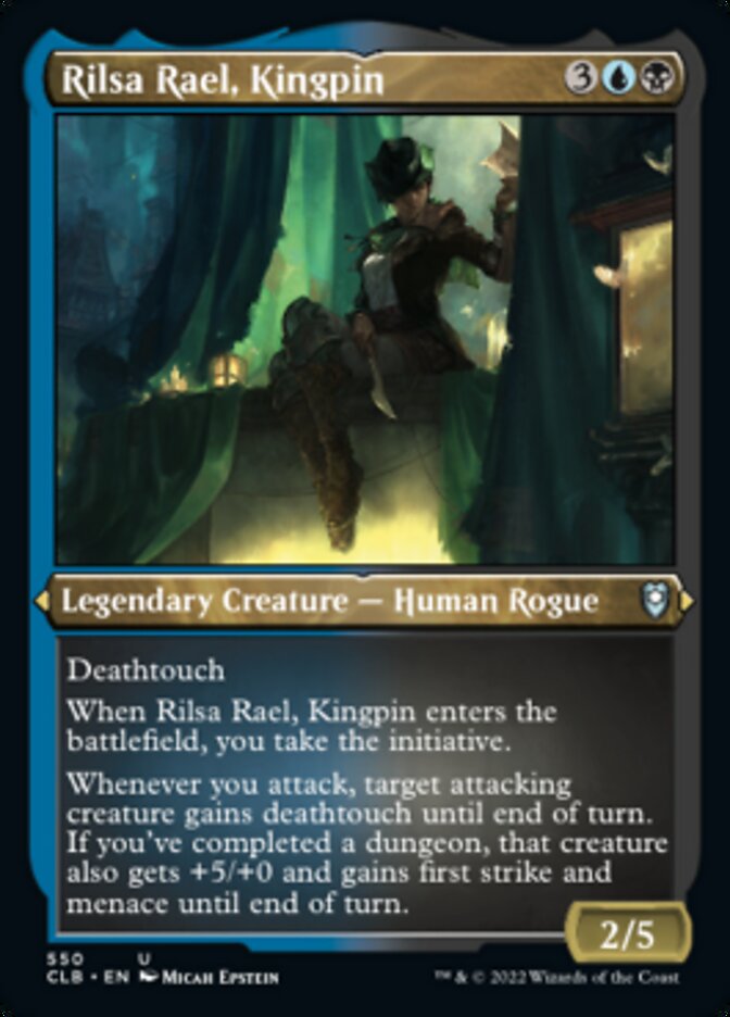 Rilsa Rael, Kingpin (Foil Etched) [Commander Legends: Battle for Baldur's Gate] MTG Single Magic: The Gathering | Red Claw Gaming
