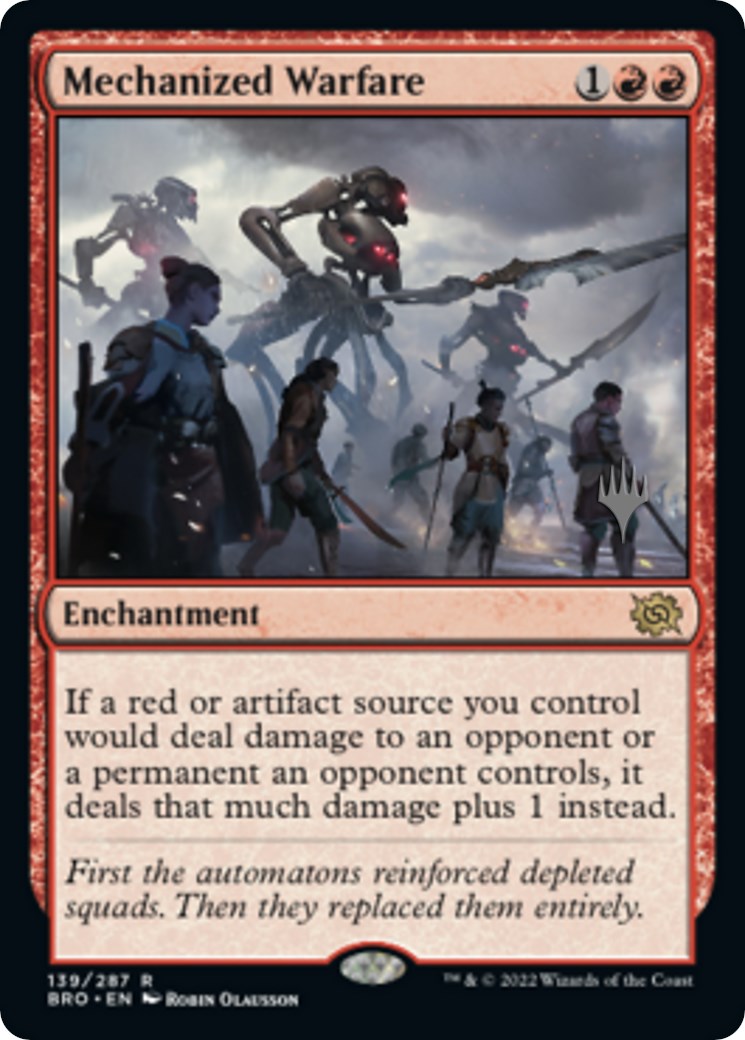 Mechanized Warfare (Promo Pack) [The Brothers' War Promos] MTG Single Magic: The Gathering | Red Claw Gaming