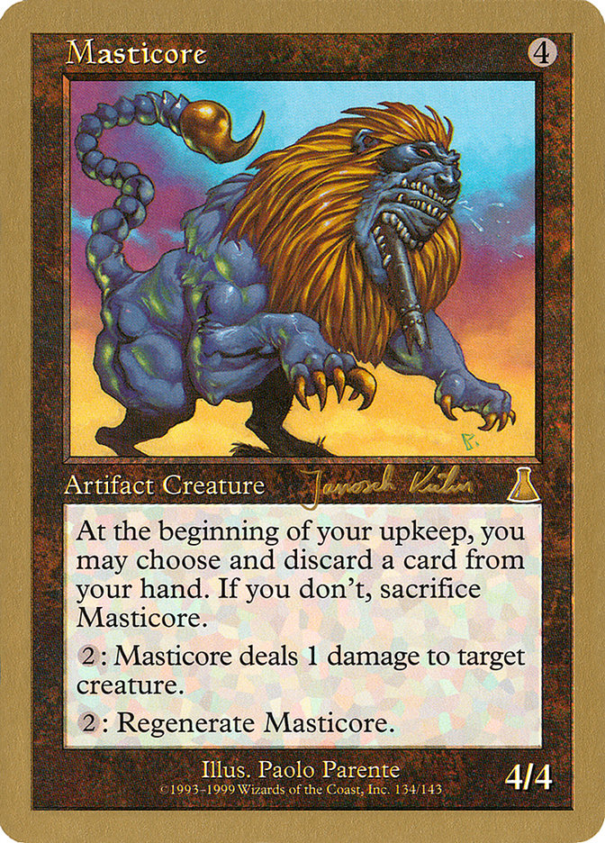 Masticore (Janosch Kuhn) [World Championship Decks 2000] MTG Single Magic: The Gathering | Red Claw Gaming