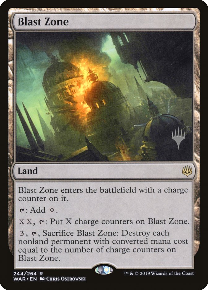 Blast Zone (Promo Pack) [War of the Spark Promos] MTG Single Magic: The Gathering | Red Claw Gaming