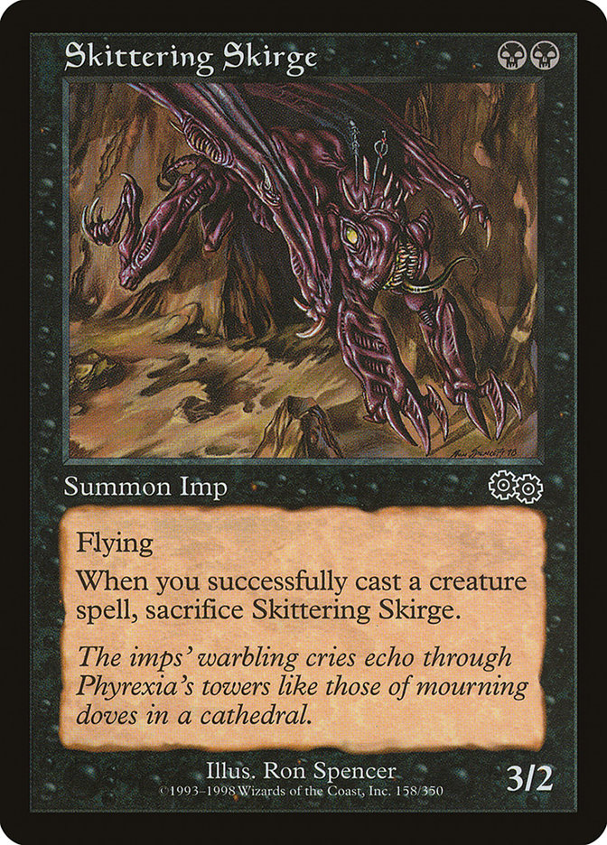 Skittering Skirge [Urza's Saga] MTG Single Magic: The Gathering | Red Claw Gaming