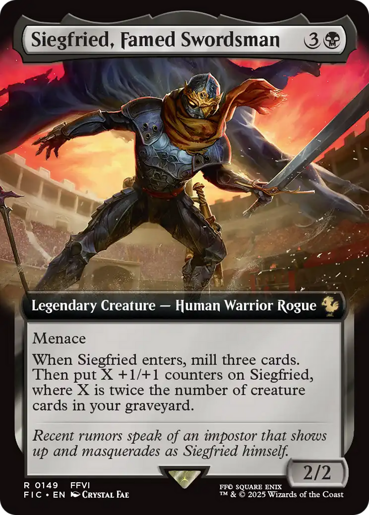 Siegfried, Famed Swordsman (Extended Art) [FINAL FANTASY Commander] MTG Single Magic: The Gathering | Red Claw Gaming