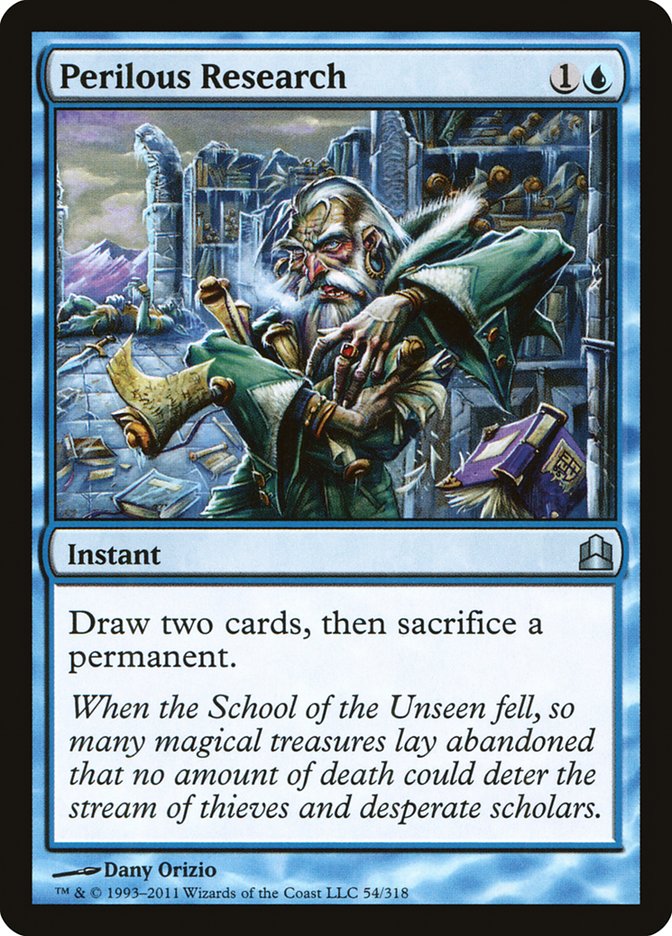 Perilous Research [Commander 2011] MTG Single Magic: The Gathering | Red Claw Gaming