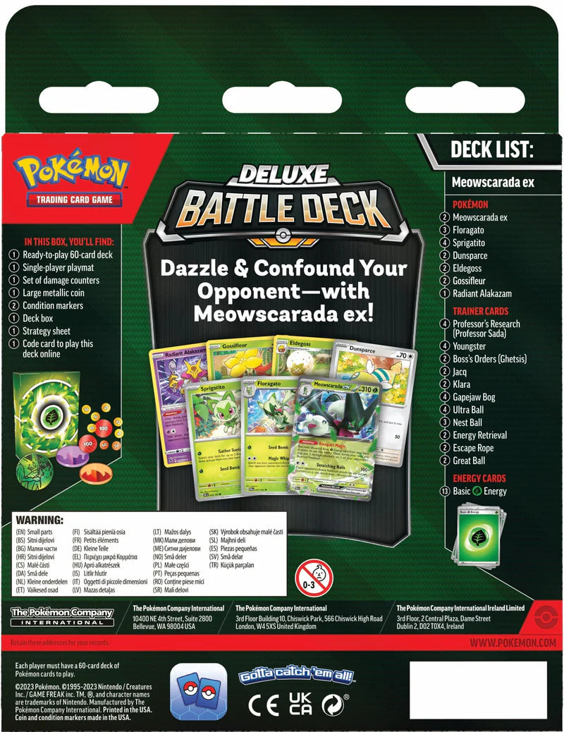 Pokemon Battle Deck Meowscarada Pokemon Nintendo    | Red Claw Gaming