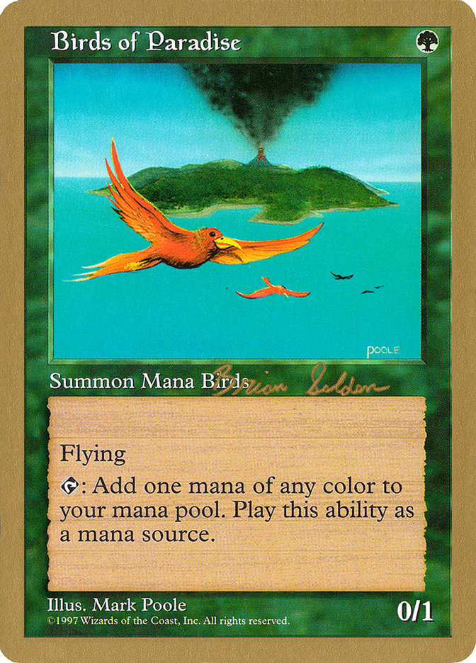 Birds of Paradise (Brian Selden) [World Championship Decks 1998] MTG Single Magic: The Gathering | Red Claw Gaming