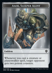 Soldier // Ajani, Sleeper Agent Emblem Double-Sided Token [Dominaria United Tokens] MTG Single Magic: The Gathering | Red Claw Gaming