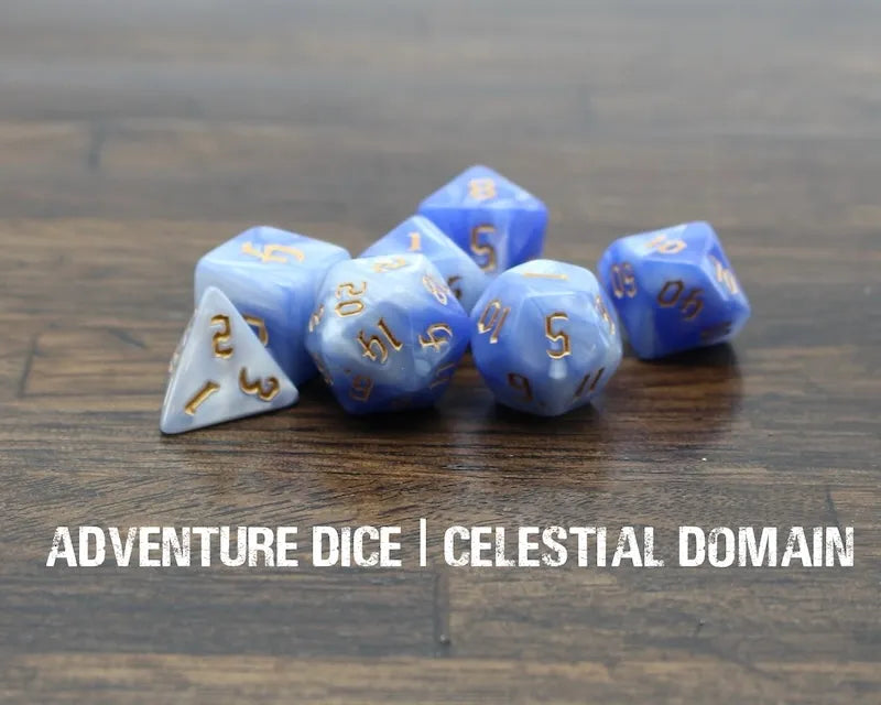 Adventure Dice Celestial Domain Dice Set Dice & Counters Adventure Dice | Red Claw Gaming