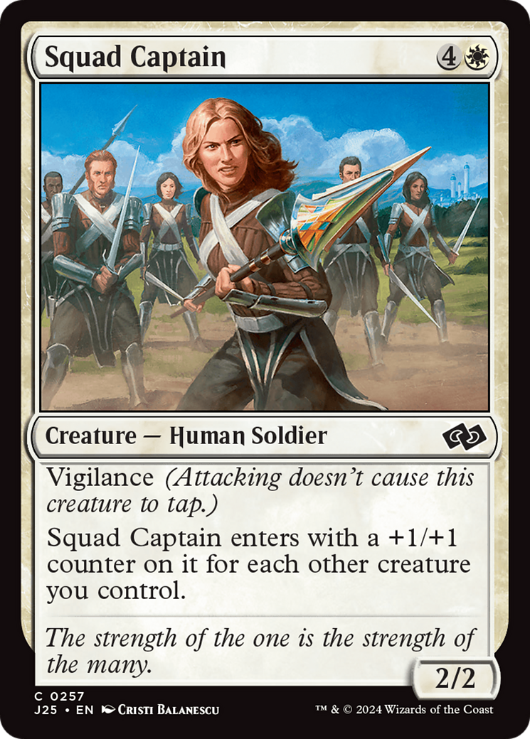 Squad Captain [Foundations Jumpstart] MTG Single Magic: The Gathering | Red Claw Gaming