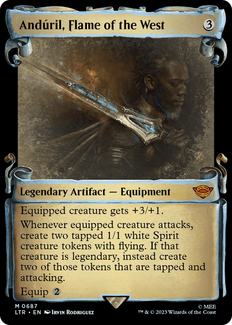 Anduril, Flame of the West [The Lord of the Rings: Tales of Middle-Earth Showcase Scrolls] MTG Single Magic: The Gathering | Red Claw Gaming