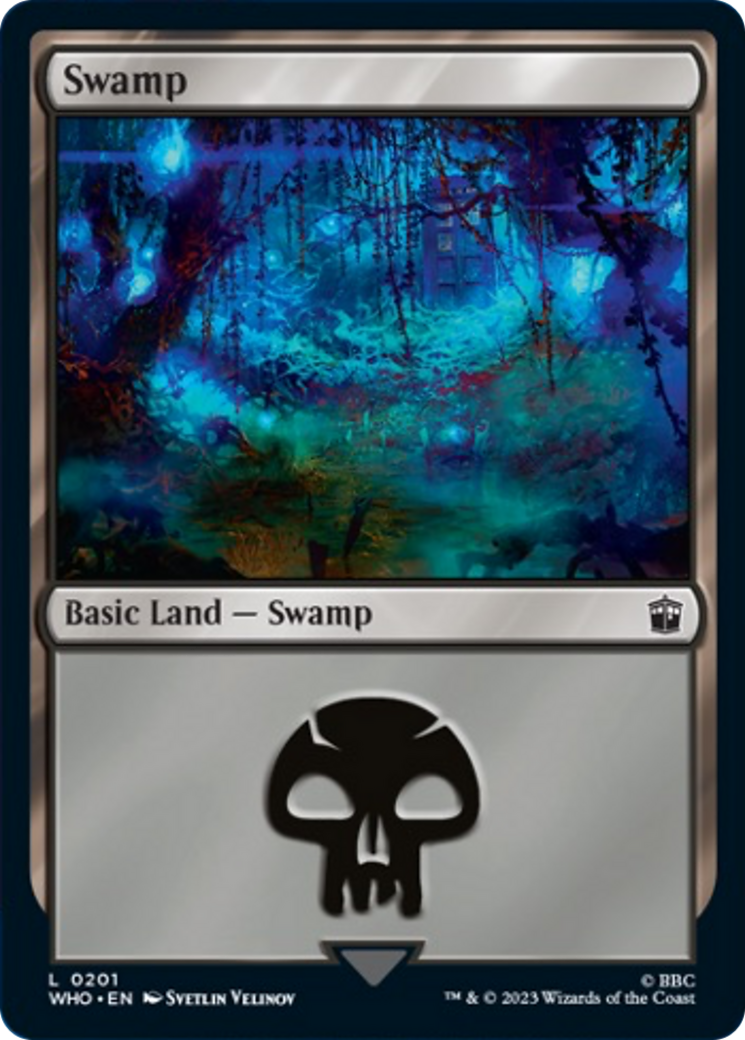 Swamp (201) [Doctor Who] MTG Single Magic: The Gathering | Red Claw Gaming