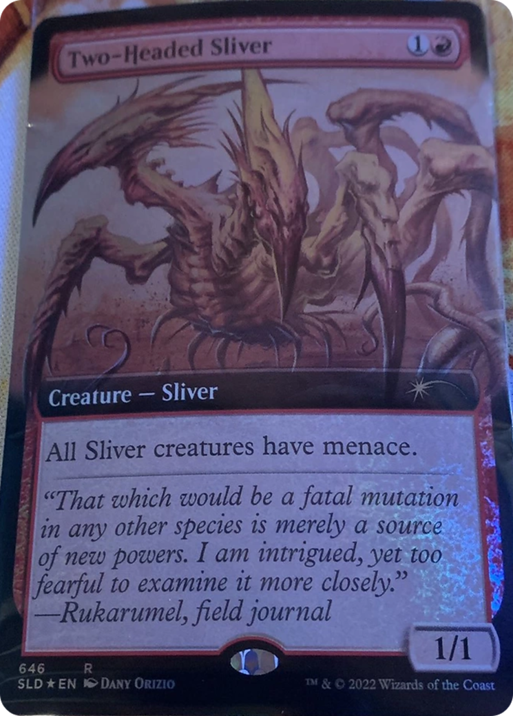 Two-Headed Sliver (Extended Art) [Secret Lair Drop Promos] MTG Single Magic: The Gathering | Red Claw Gaming