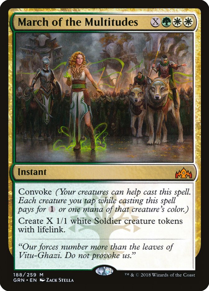 March of the Multitudes [Guilds of Ravnica] MTG Single Magic: The Gathering | Red Claw Gaming