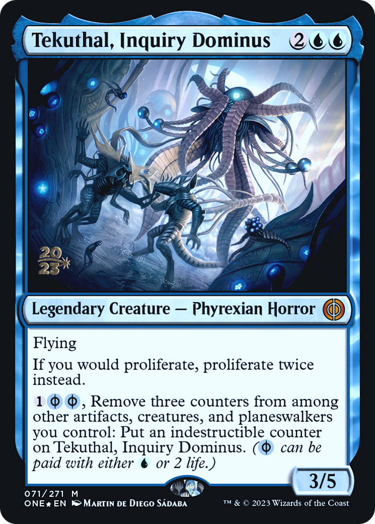 Tekuthal, Inquiry Dominus [Phyrexia: All Will Be One Prerelease Promos] MTG Single Magic: The Gathering | Red Claw Gaming