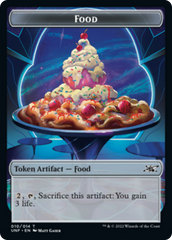 Zombie Employee // Food (010) Double-Sided Token [Unfinity Tokens] MTG Single Magic: The Gathering | Red Claw Gaming