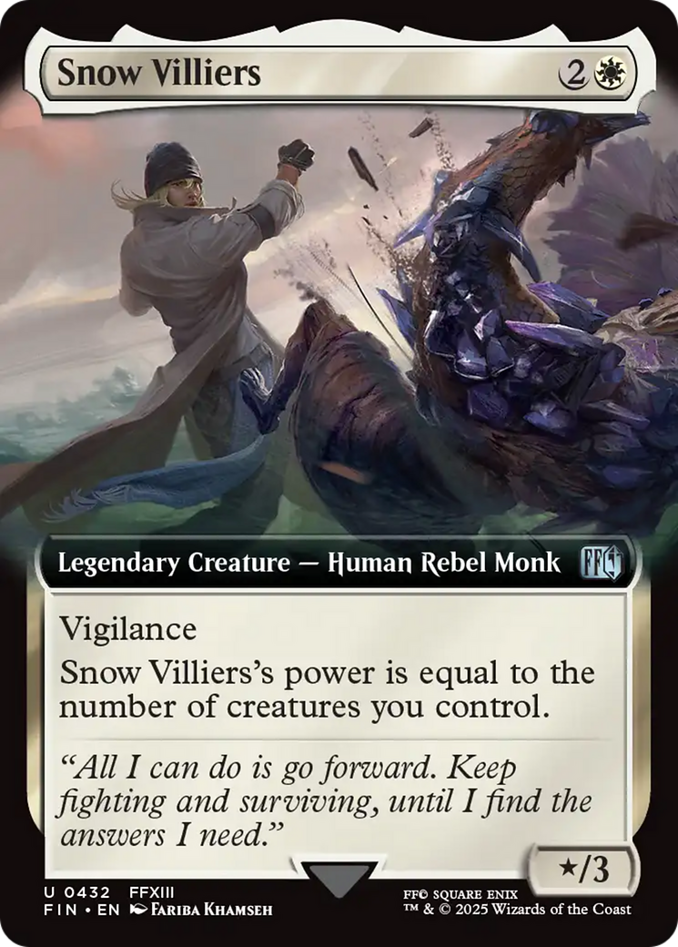 Snow Villiers (Extended Art) [FINAL FANTASY] MTG Single Magic: The Gathering | Red Claw Gaming