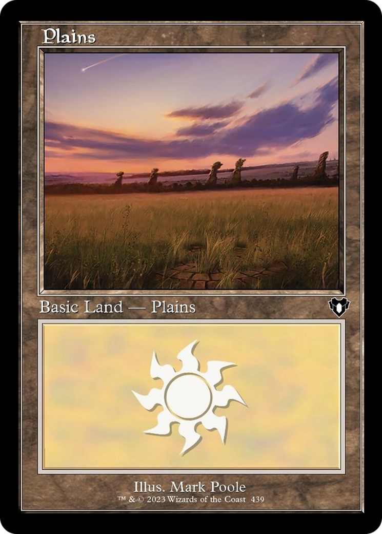 Plains (439) (Retro) [Commander Masters] MTG Single Magic: The Gathering | Red Claw Gaming
